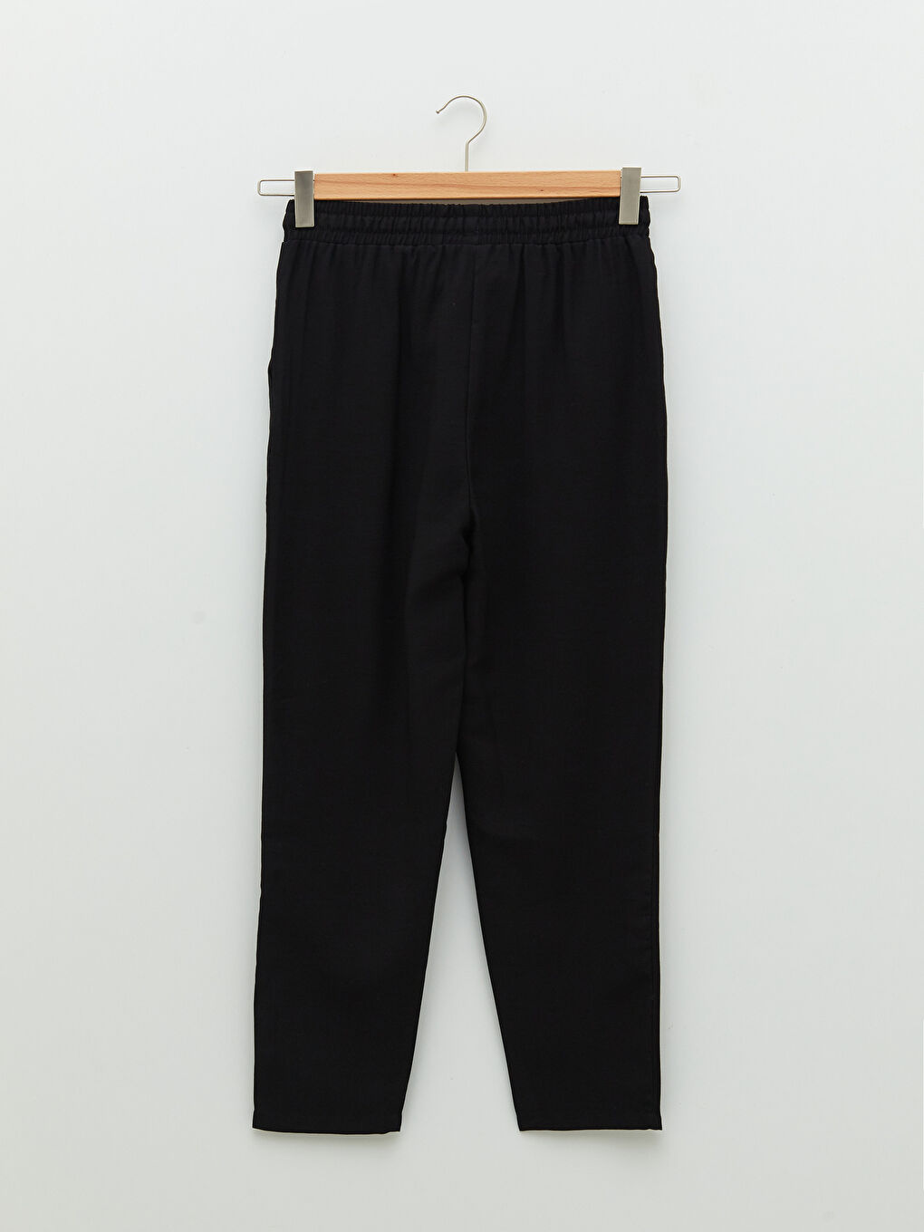 Pantaloni Dama Croiala Dreapta Cu Buzunare Si Talie Elastica Confortabili Cu Detalii-6