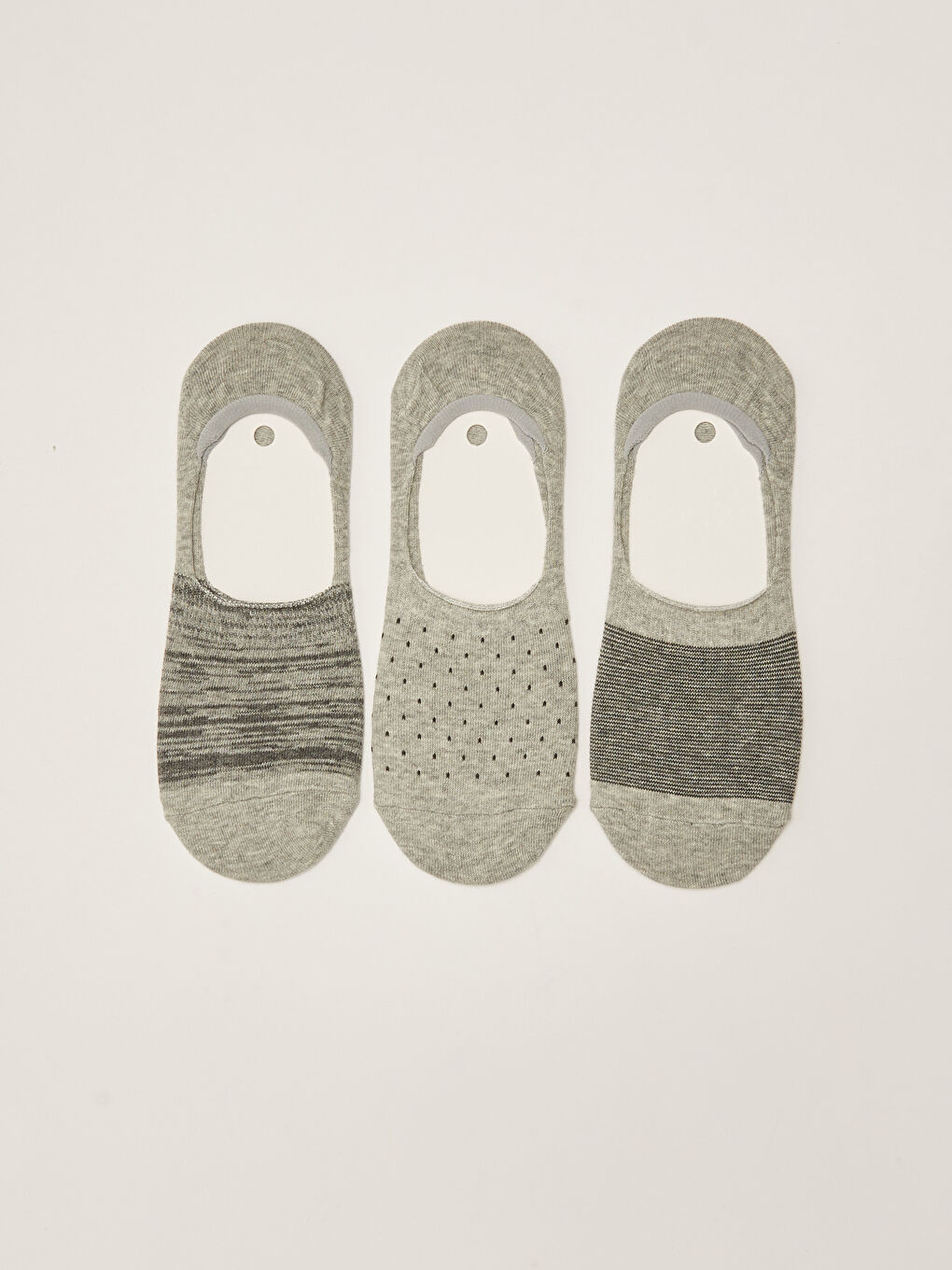 جوارب غير مرئية منقوشة للرجال - ثلاث عبوات-1