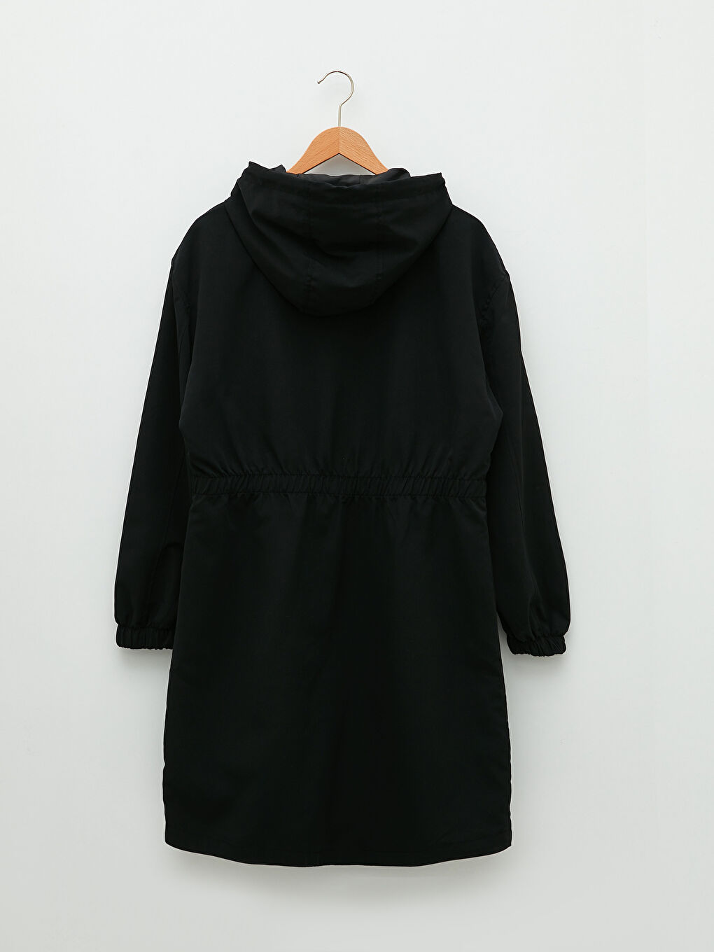 LCW Modest Hooded Plain Long Sleeve Fisherman Fabric Women's Coats -S2DY57Z8-CVL