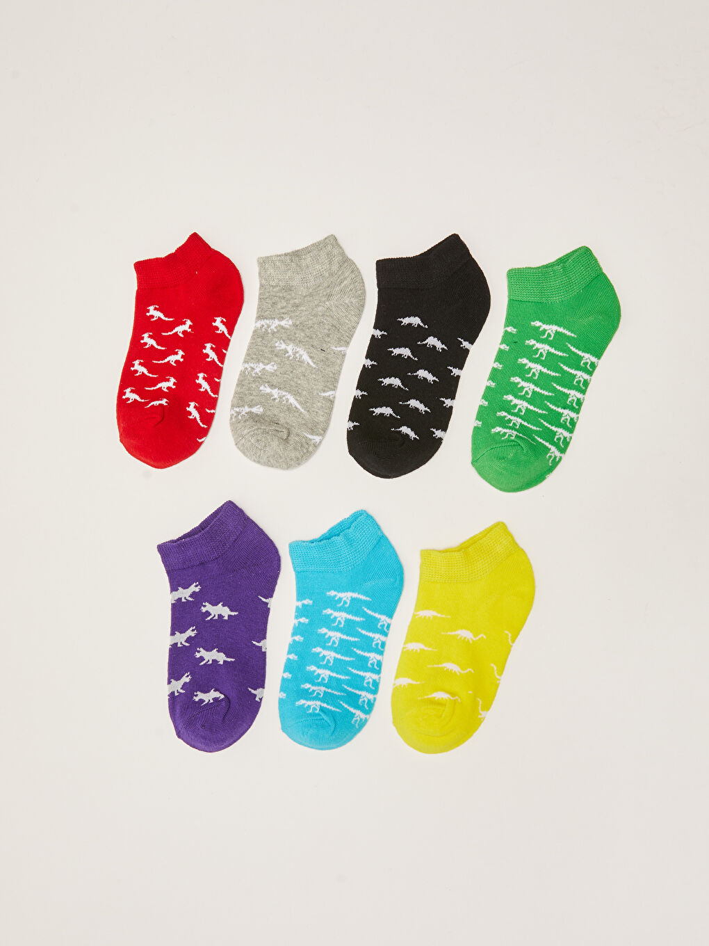 جوارب رياضية مخططة للأولاد - ٧ عبوات-1