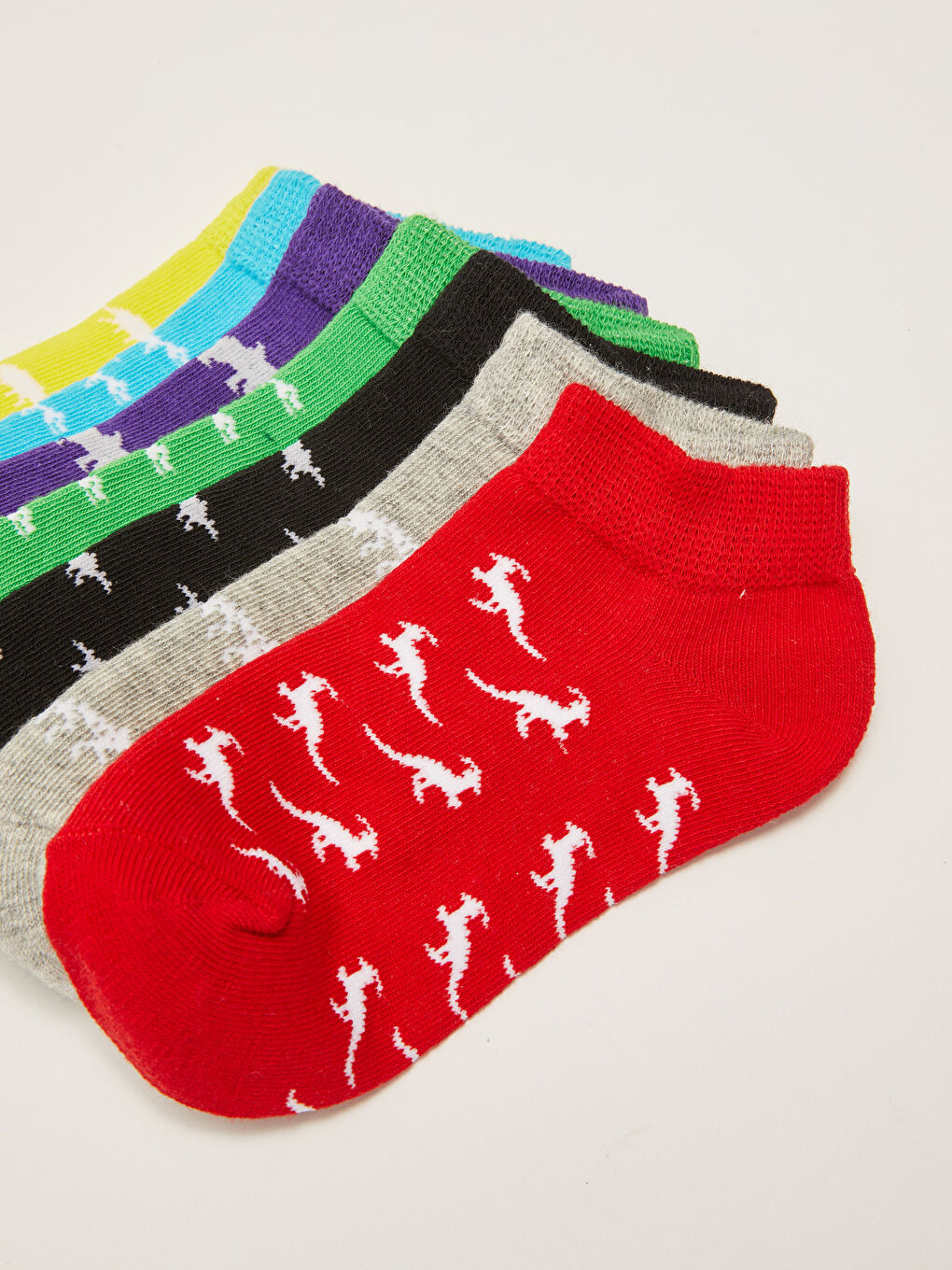 جوارب رياضية مخططة للأولاد - ٧ عبوات-2