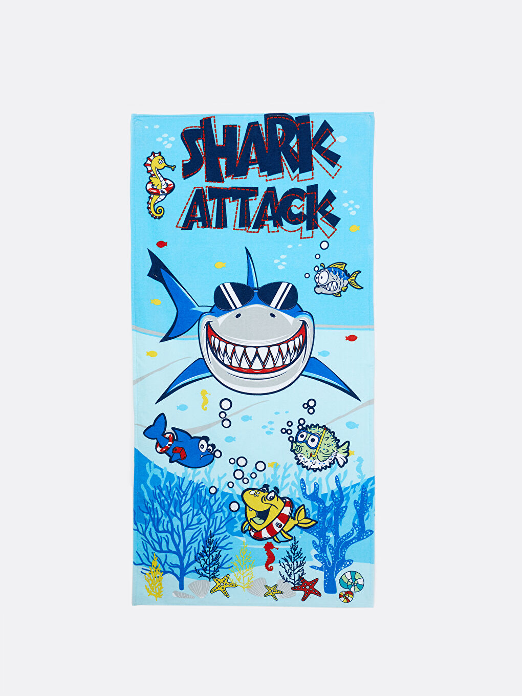 LCW ACCESSORIES Printed Boy's Cotton Beach Towel -S2DY69Z4-CW3