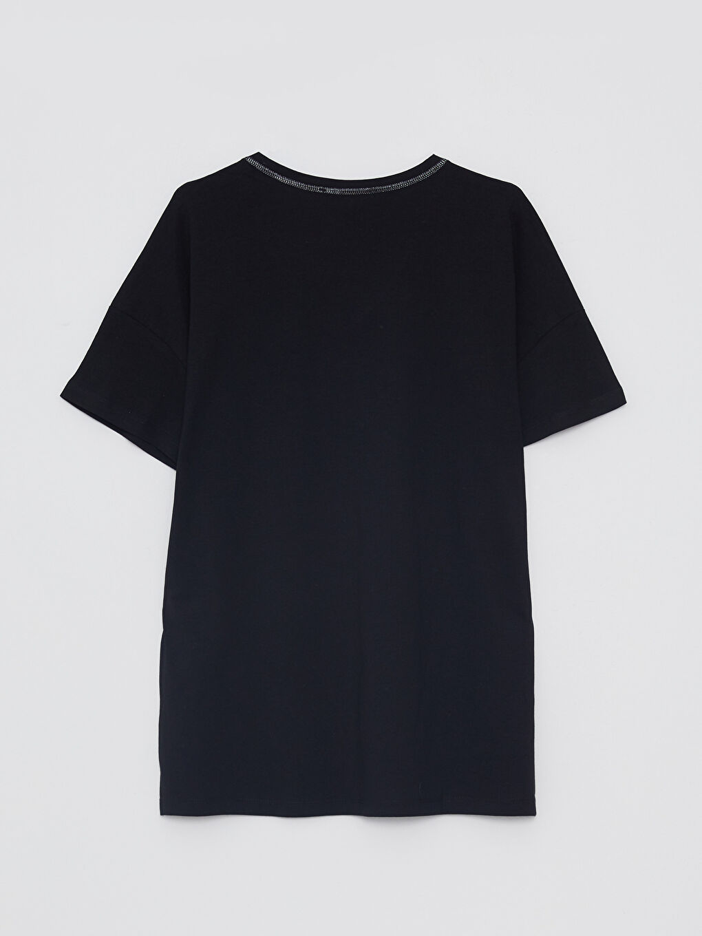V-neck Straight Short Sleeve Cotton Women's T-Shirt -S2DY80Z8-CVL