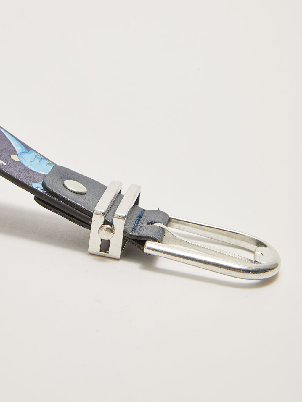 Double Sided Leather Look Dinosaur Printed Boys Belt-5