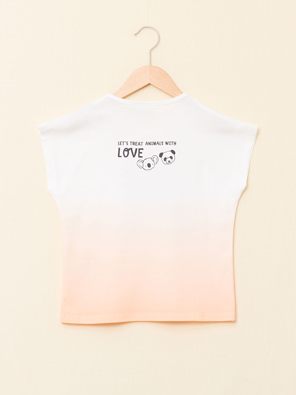 Crew Neck Printed Short Sleeve Girls' T-Shirt-1