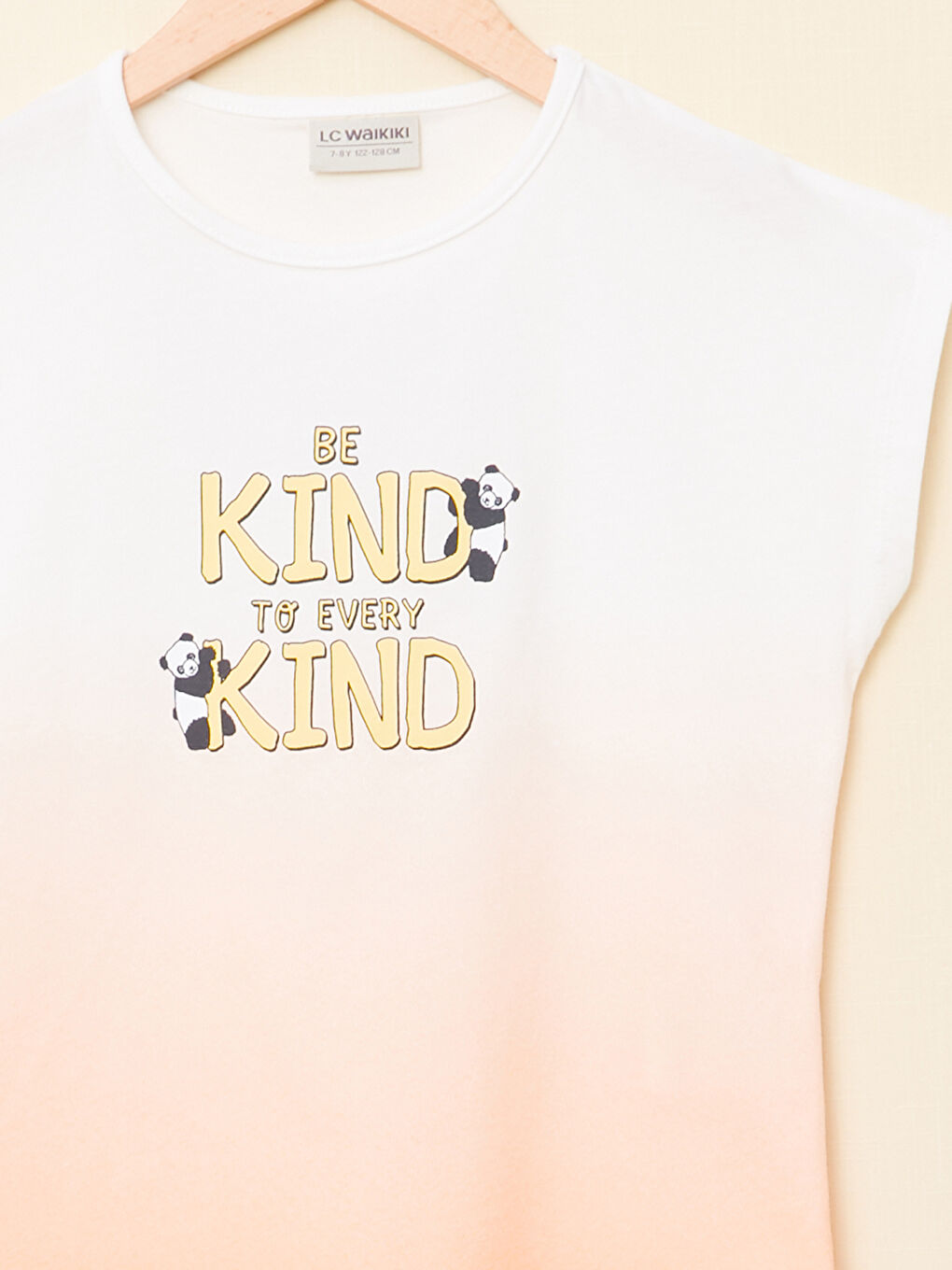 Crew Neck Printed Short Sleeve Girls' T-Shirt-2