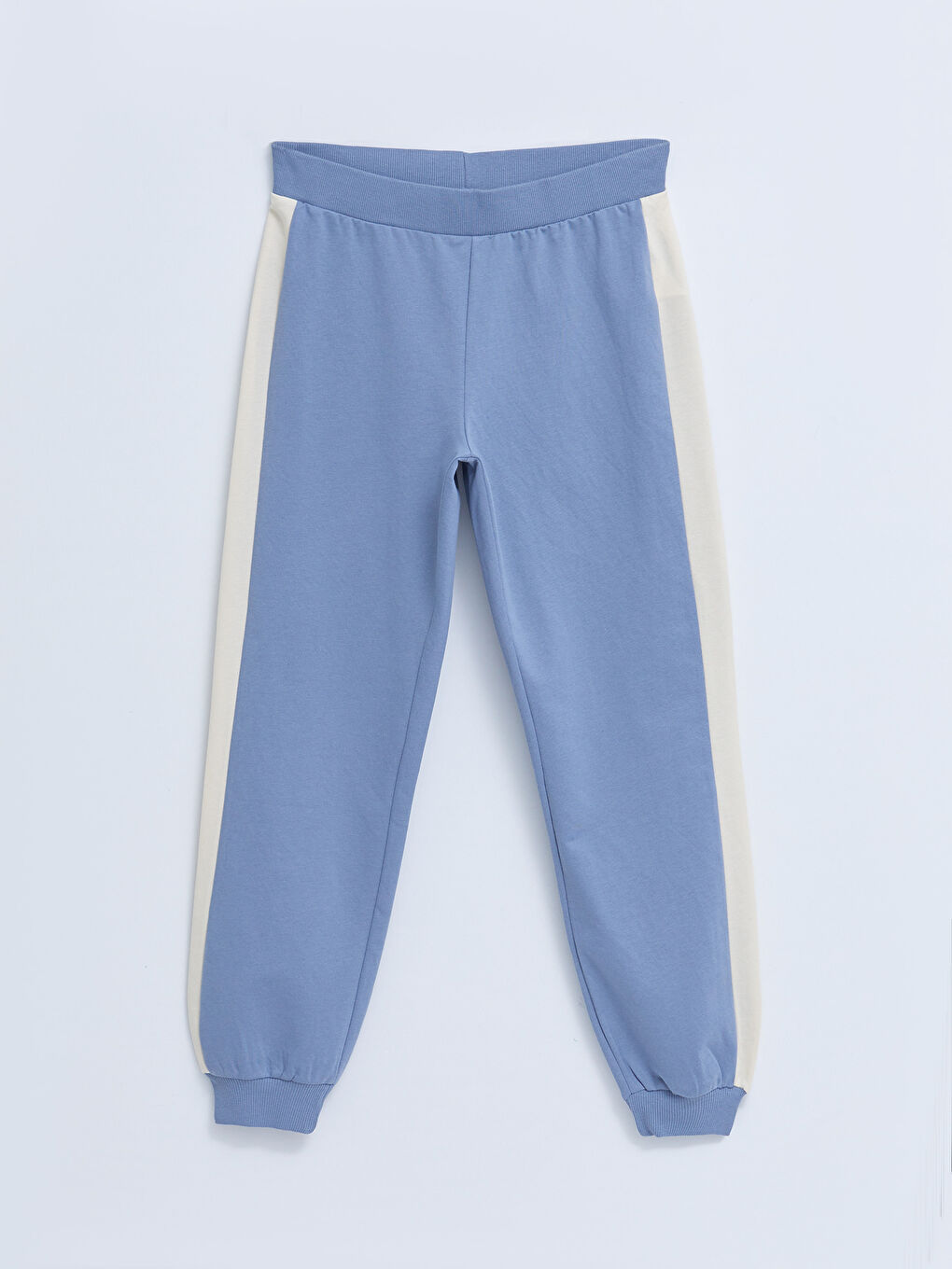 Mavi Kadın Beli Lastikli Düz Jogger Eşofman Altı-6