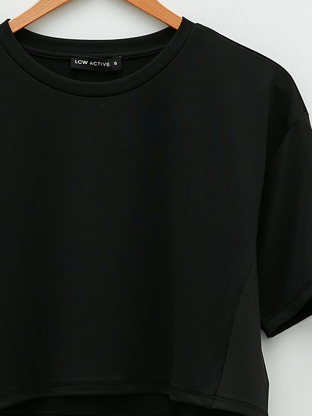 Tricou Crop cu Guler Rotund, Imprimat, Mânecă Scurtă pentru Femei-7