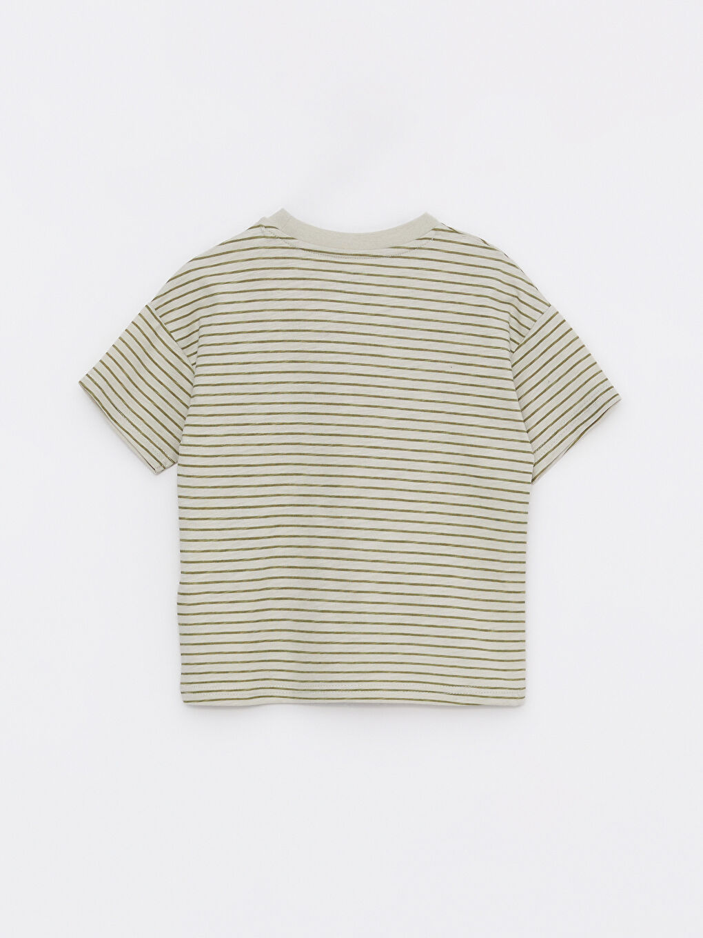 Yeşil Bisiklet Yaka Kısa Kollu Erkek Bebek Tişört ve Salopet 2'li Takım-5