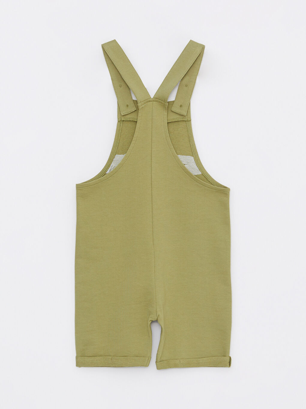 Yeşil Bisiklet Yaka Kısa Kollu Erkek Bebek Tişört ve Salopet 2'li Takım-7