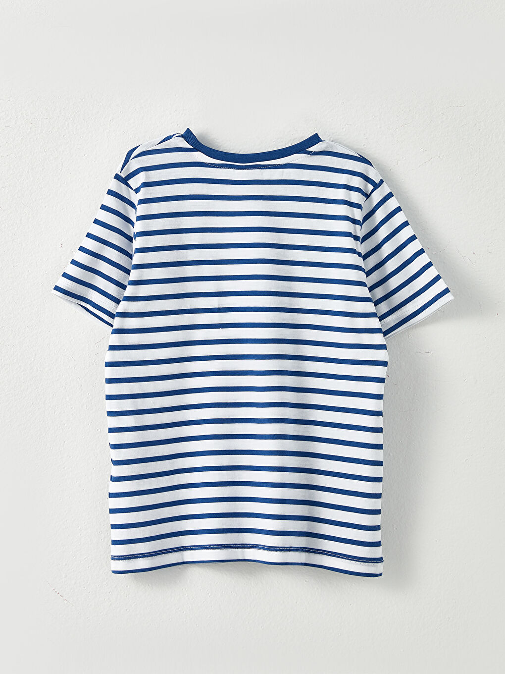 LCW Kids Crew Neck Striped Short Sleeve Cotton Boy T-Shirt -S2EA88Z4-LGS