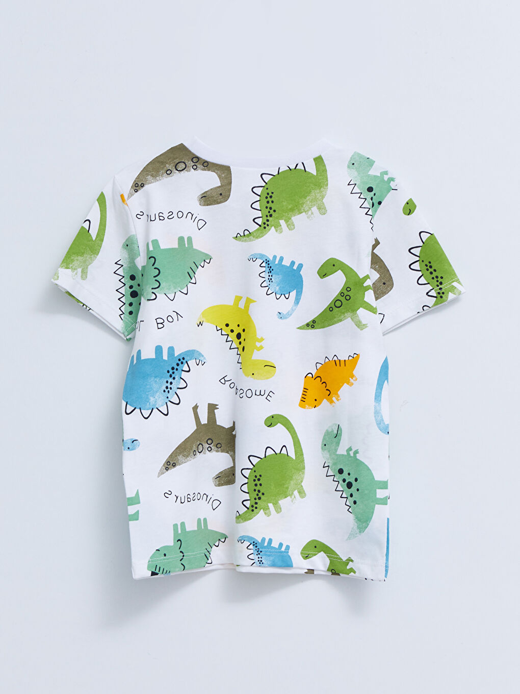 Crew Neck Short Sleeve Printed Baby Boys' T-Shirt and Shorts 2 Pack Set-2