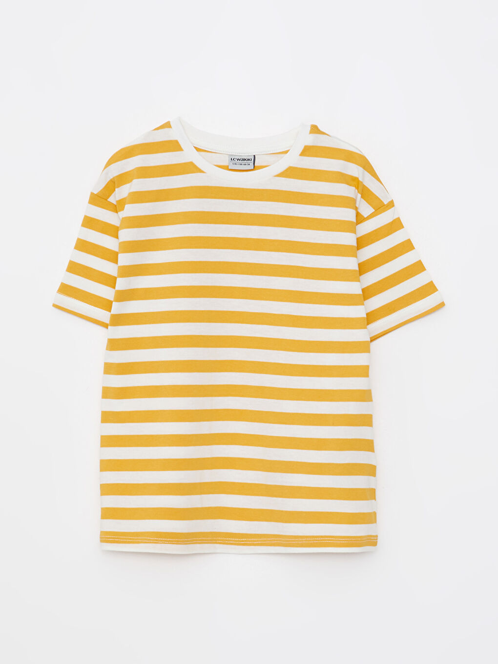 Crew Neck Striped Short Sleeve Cotton Boy T-Shirt