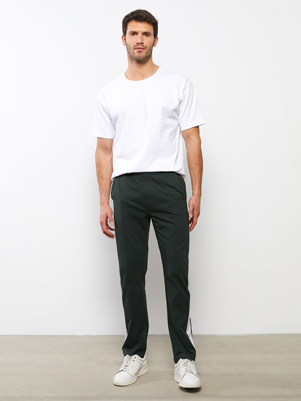 Haki Standart Kalıp Erkek Eşofman Altı