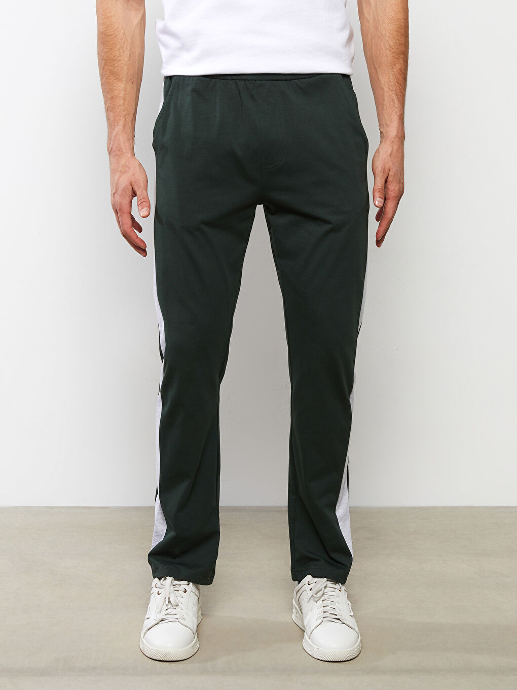 Haki Standart Kalıp Erkek Eşofman Altı-2