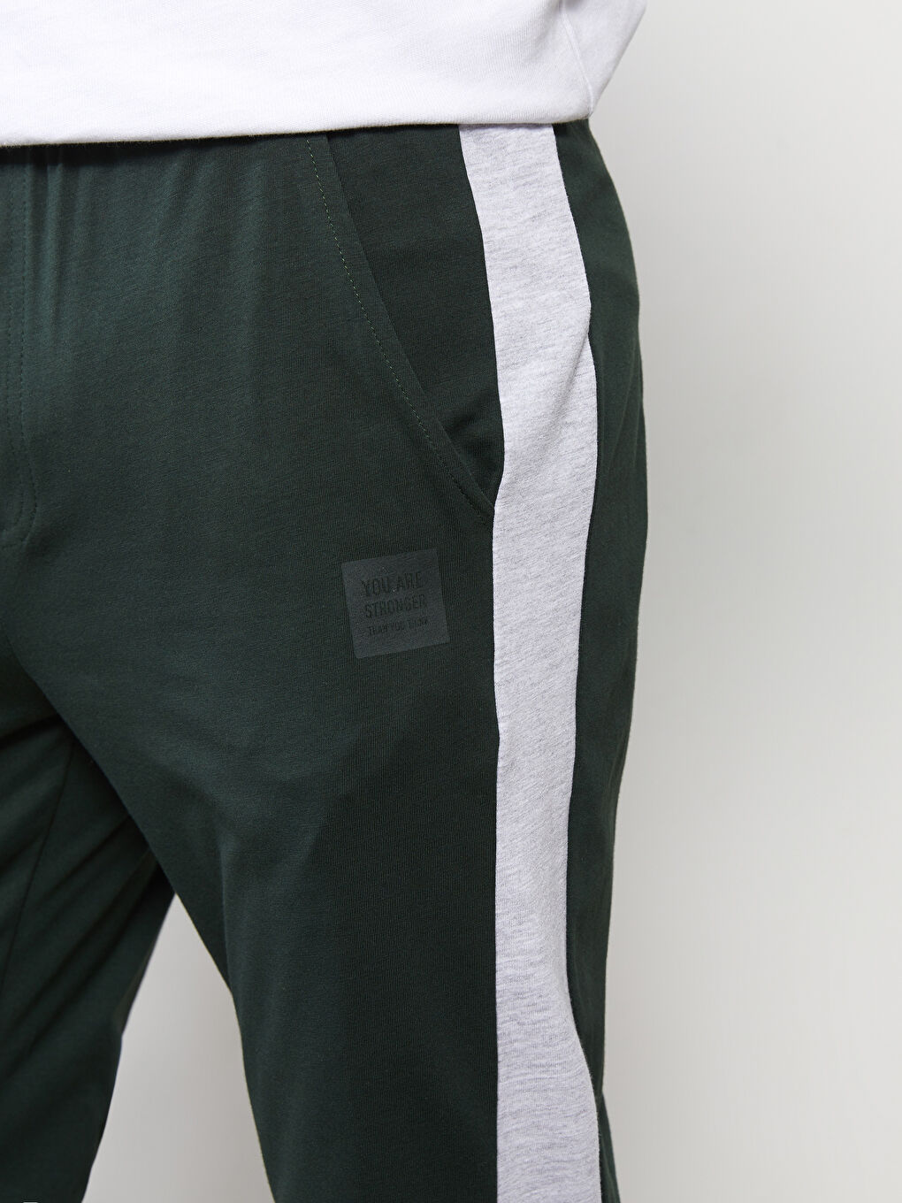 Haki Standart Kalıp Erkek Eşofman Altı-3