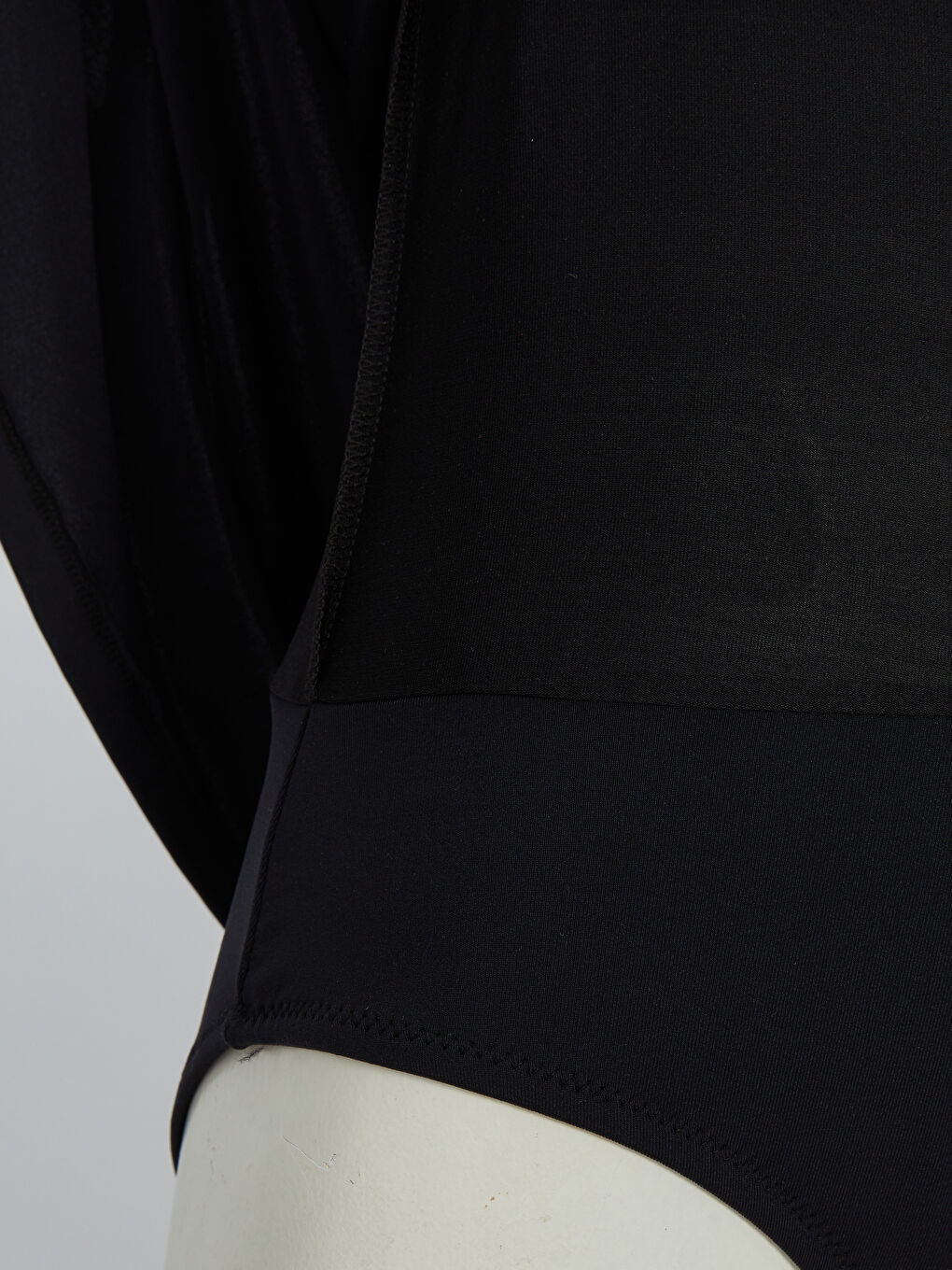 Bej Kare Yaka Desenli Kadın Mayo-8