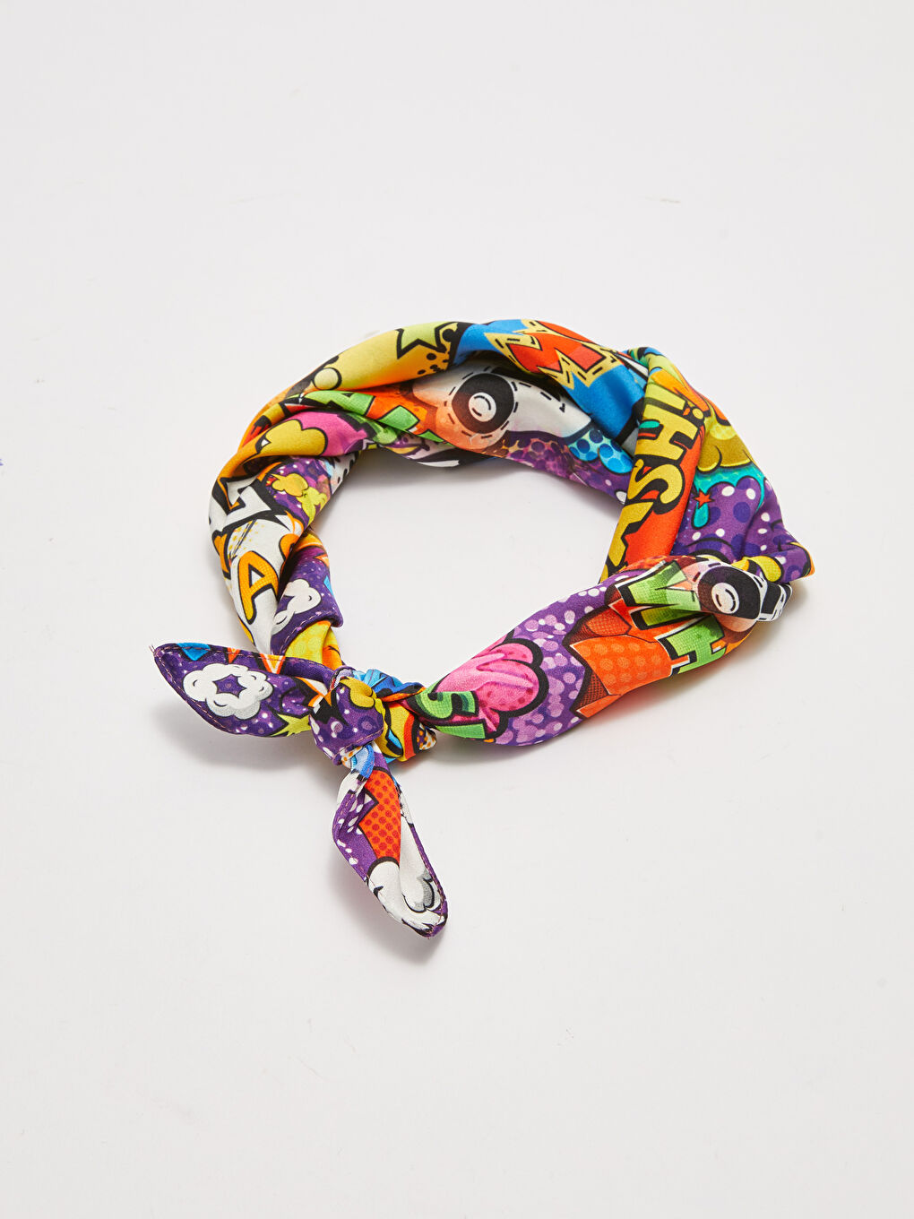 Karışık Baskılı Kız Çocuk Fular