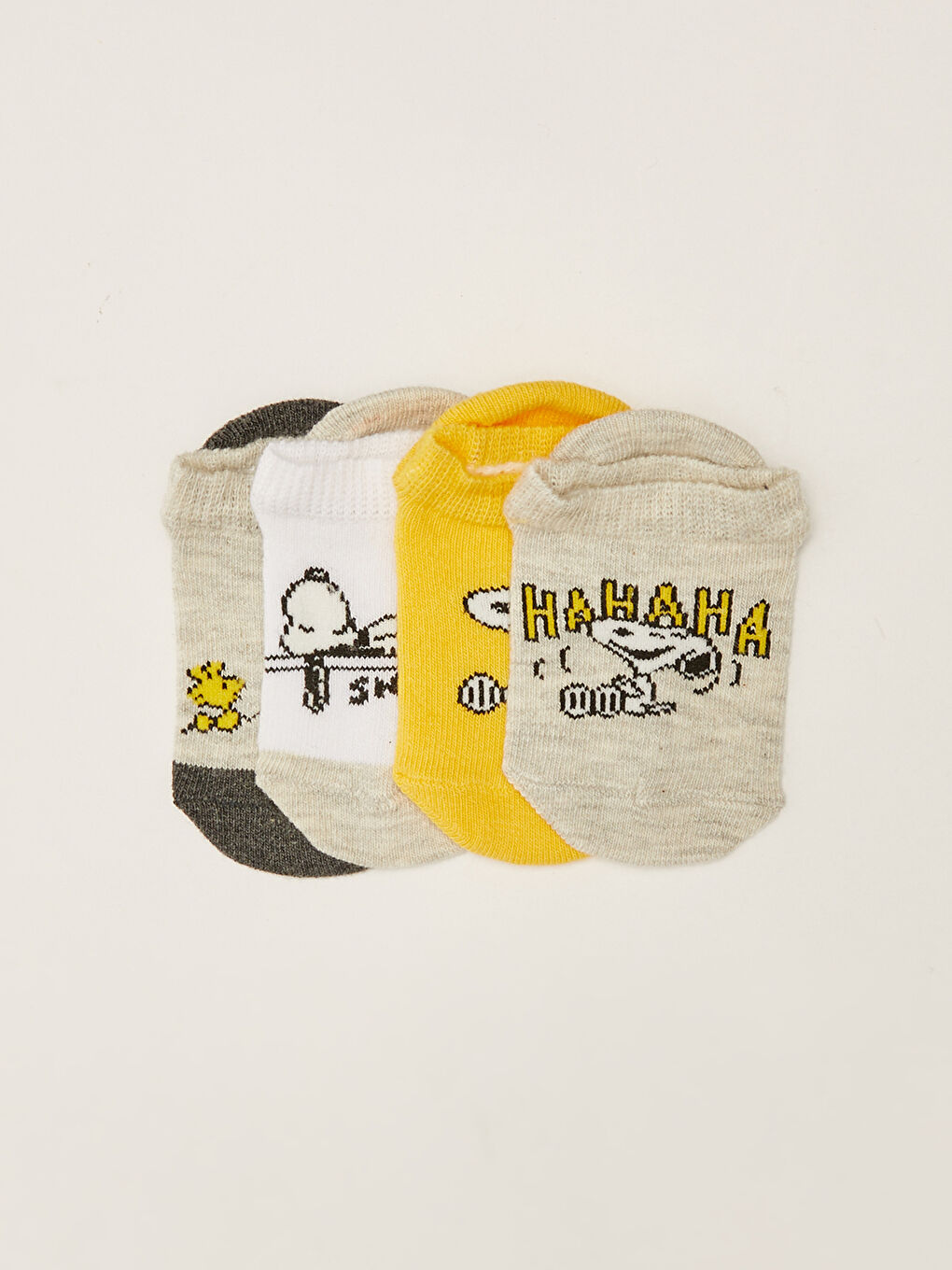 LCW baby Snoopy Printed Unisex Baby Booties Socks 4 Pack -S2EB79Z1-CX8