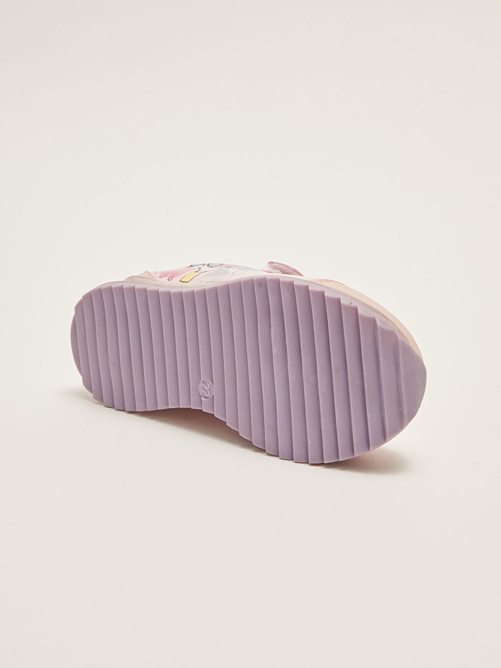 Pembe Işıklı Baskılı Kız Bebek Spor Ayakkabı-4