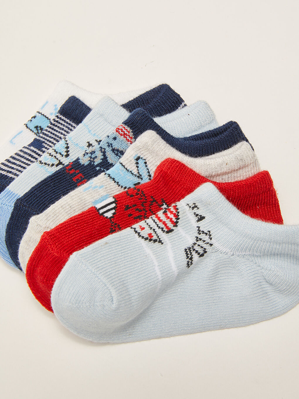 Набор из 7 пар тренировочных носков с принтом для малышей мальчиков-2