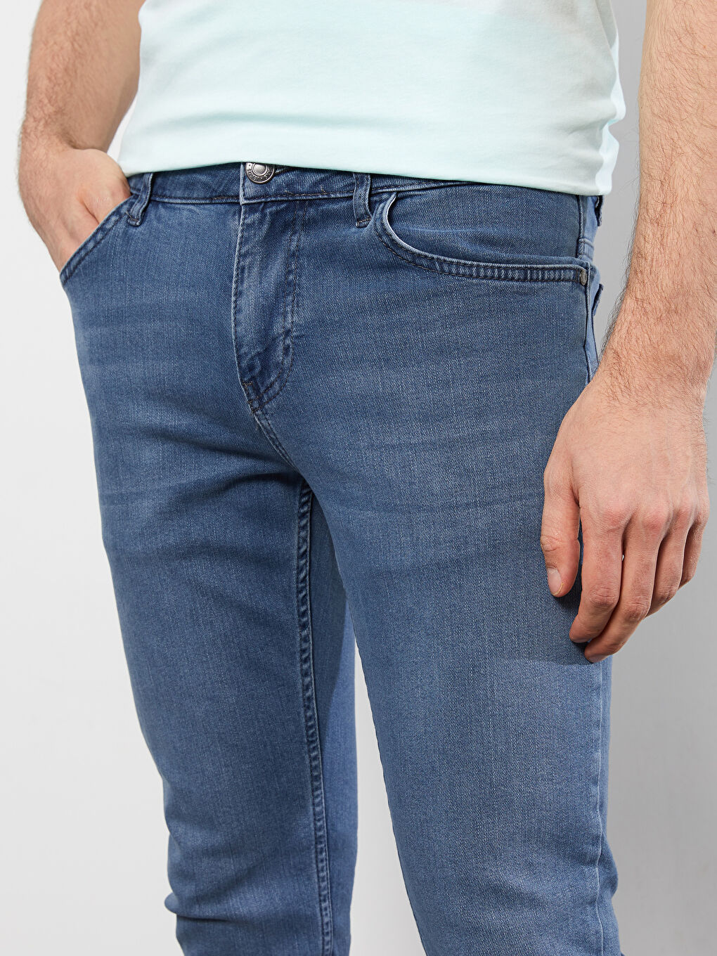 Gri 760 Skinny Fit Erkek Jean Pantolon-4