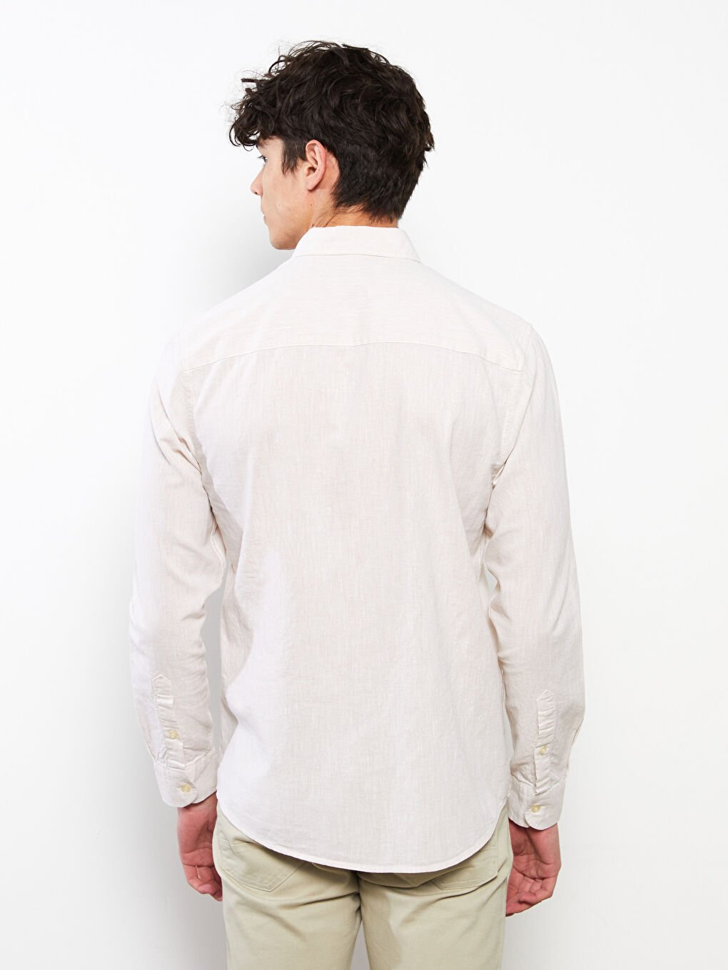 Muška slim-fit poplin košulja - dugi rukav -S2EC98Z8-FWZ