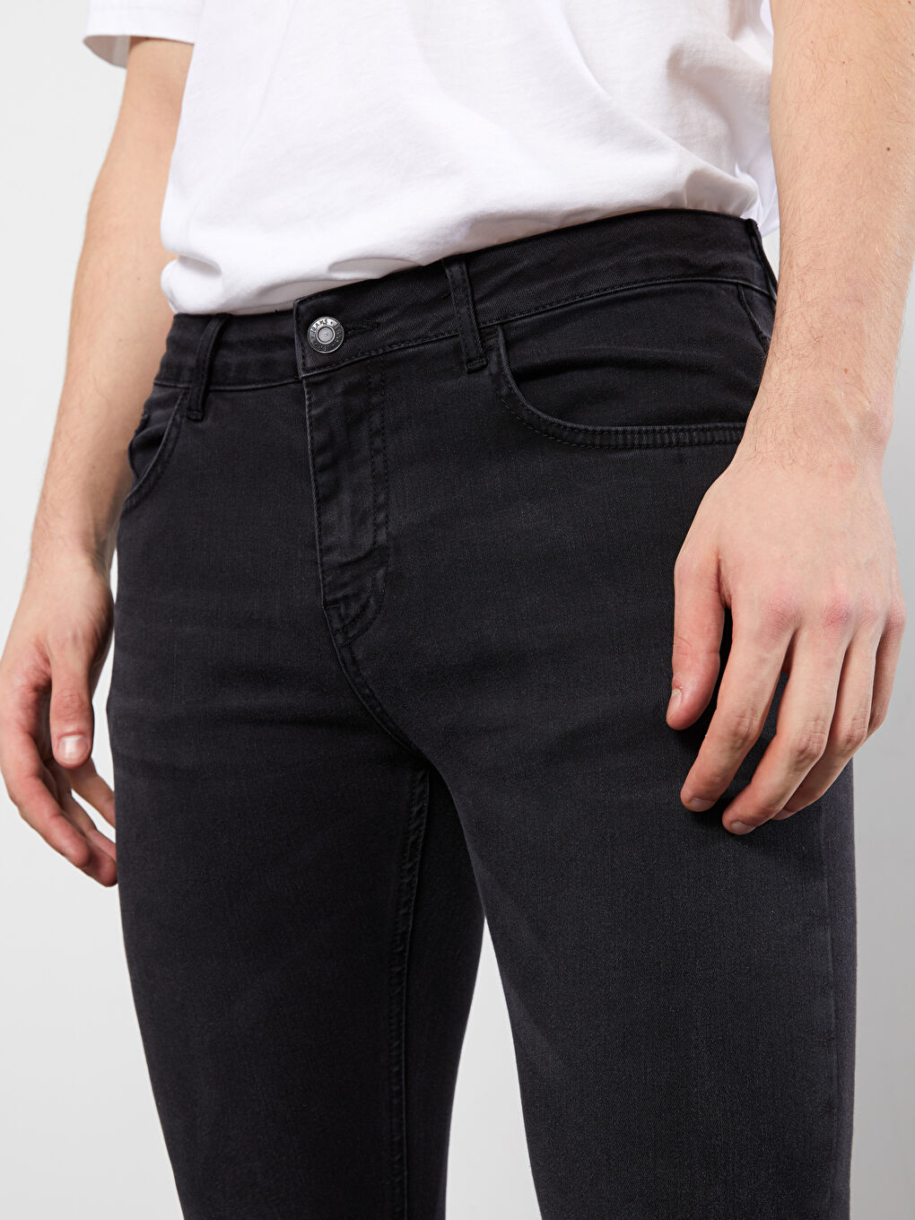 Siyah 770 Super Skinny Erkek Jean Pantolon-2