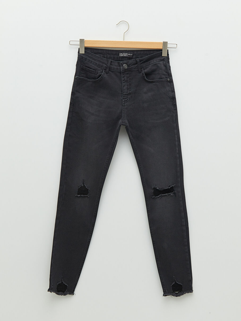 Siyah 770 Super Skinny Erkek Jean Pantolon-5