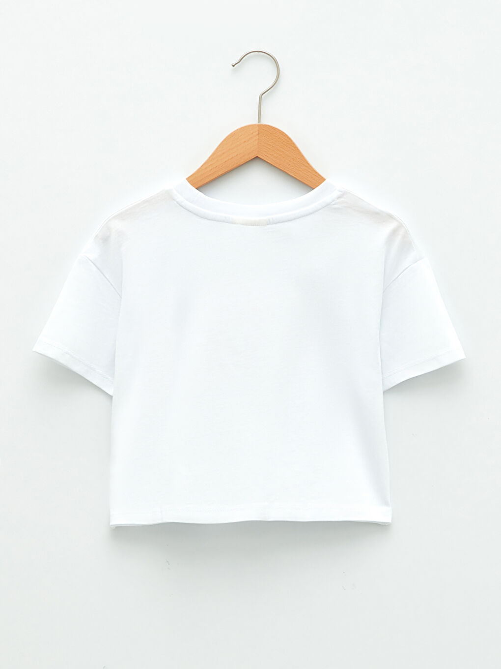 Crew Neck Printed Short Sleeve Girls' T-Shirt-1