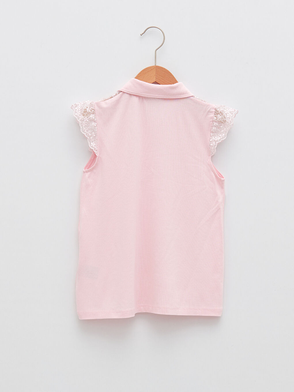 بلوزة للبنات بكم قصير بتفاصيل دانتيل-2