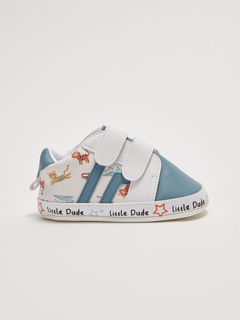 Printed Hook and Loop Baby Boys' Prewalker Indoor Shoes-1