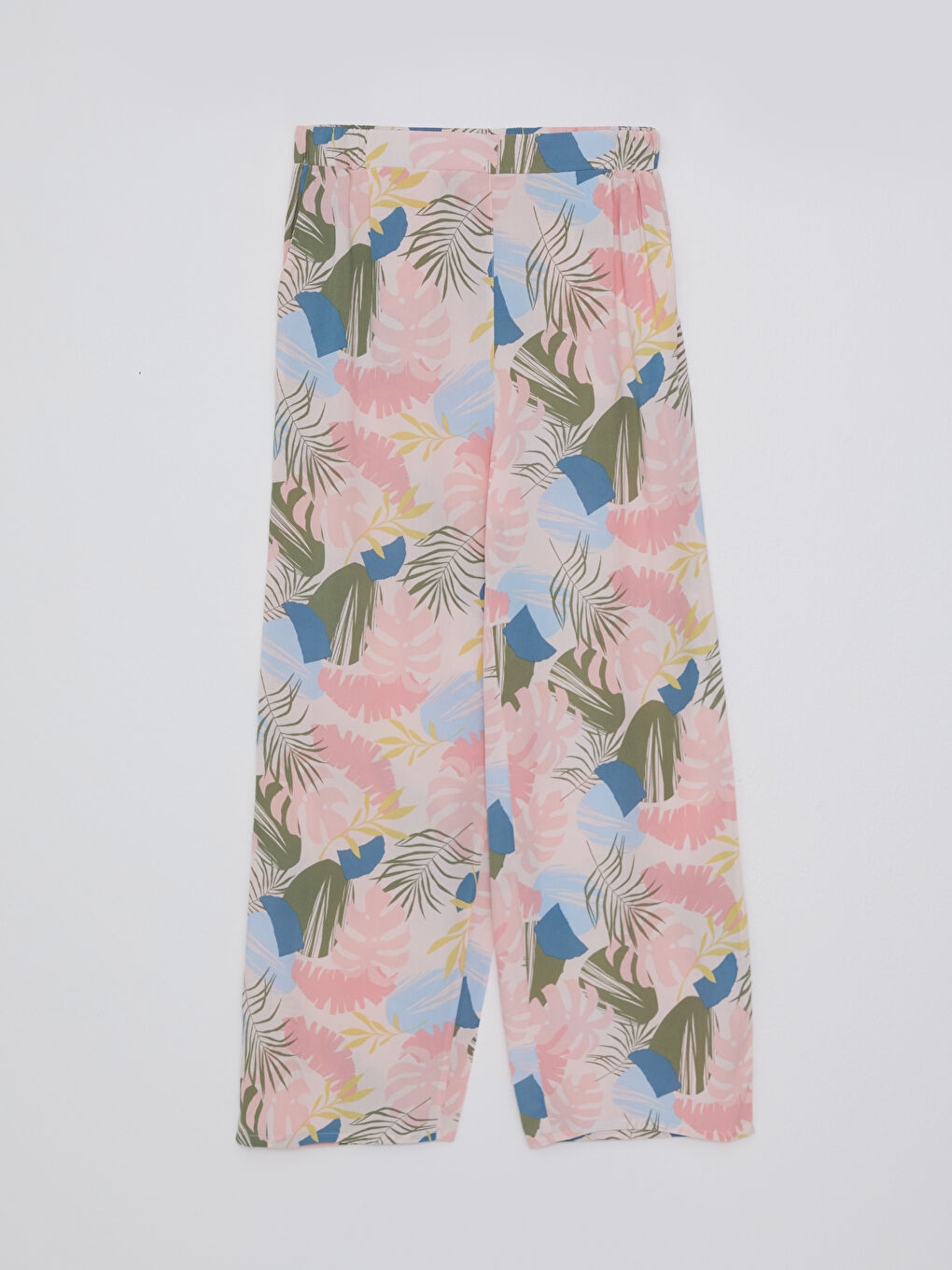 Pembe Gömlek Yaka Desenli Kısa Kollu Viskon Kadın Pijama Takımı-7