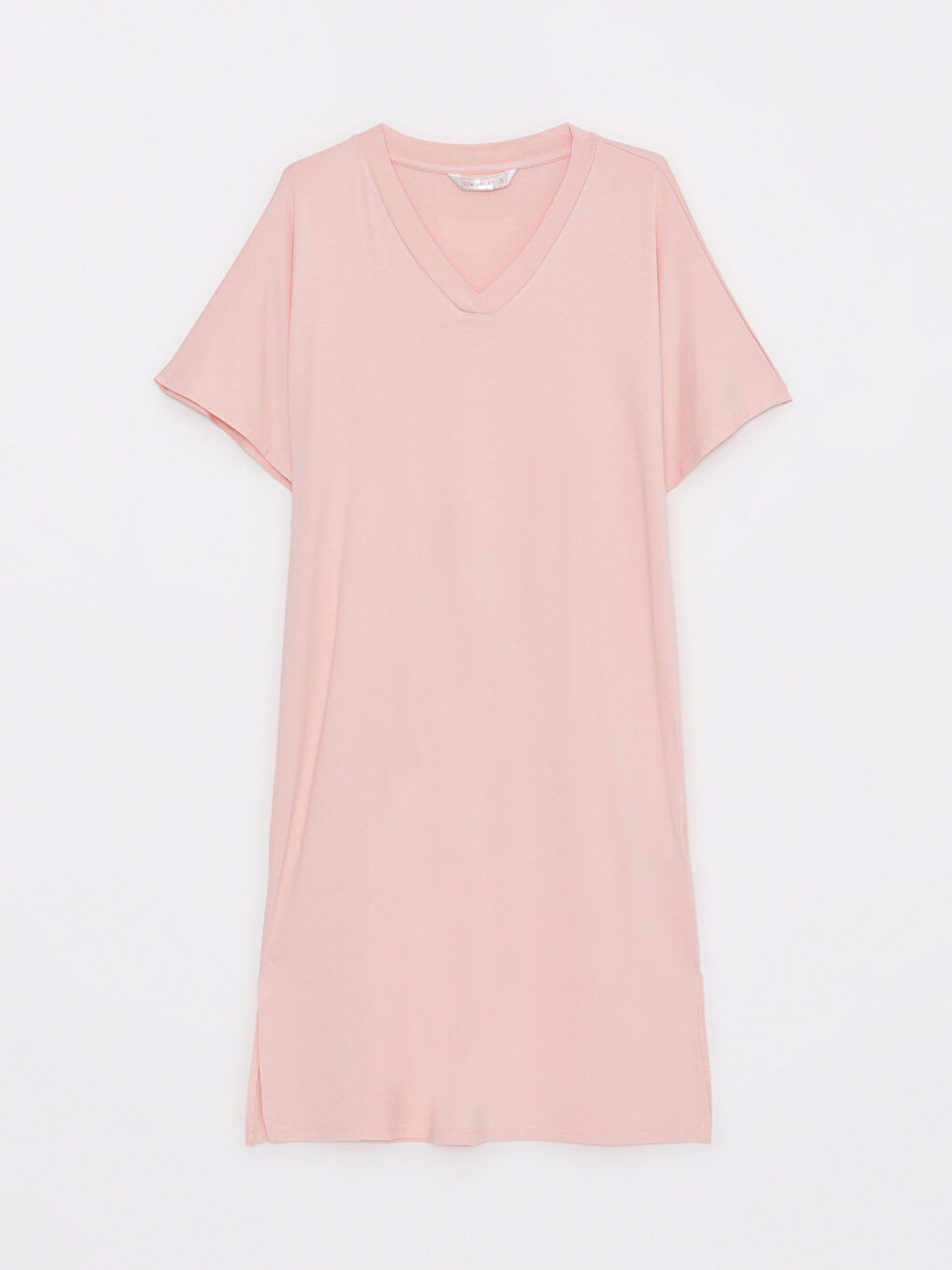 V-Neck Plain Short Sleeve Women's Nightdress -S2ED71Z8-FXW