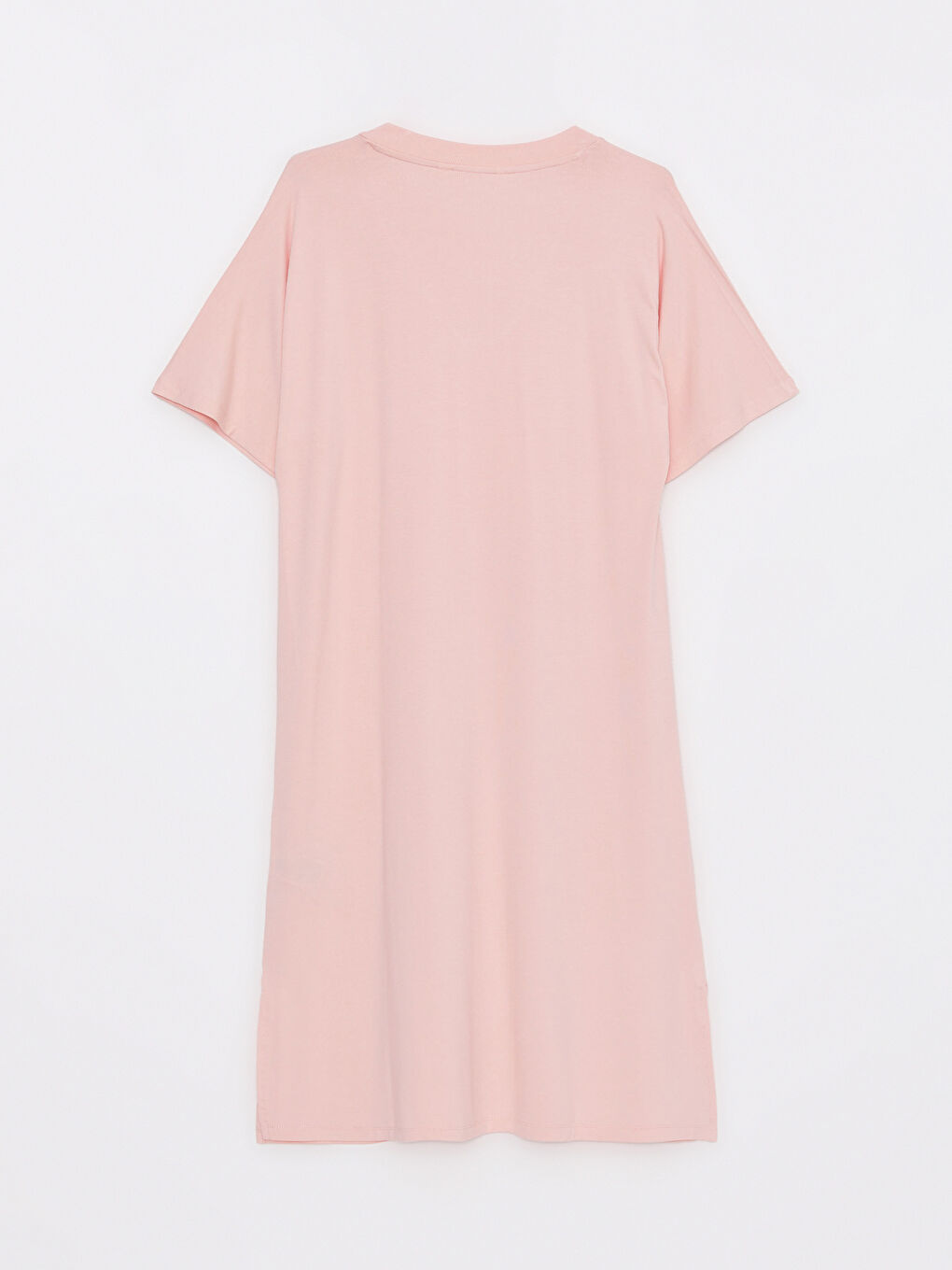 V-Neck Plain Short Sleeve Women's Nightdress -S2ED71Z8-FXW