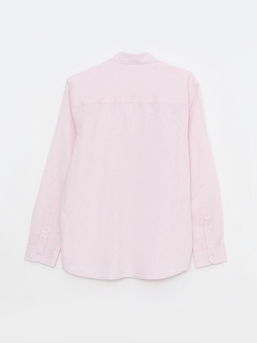 Pembe Regular Fit Uzun Kollu Poplin Erkek Gömlek-6
