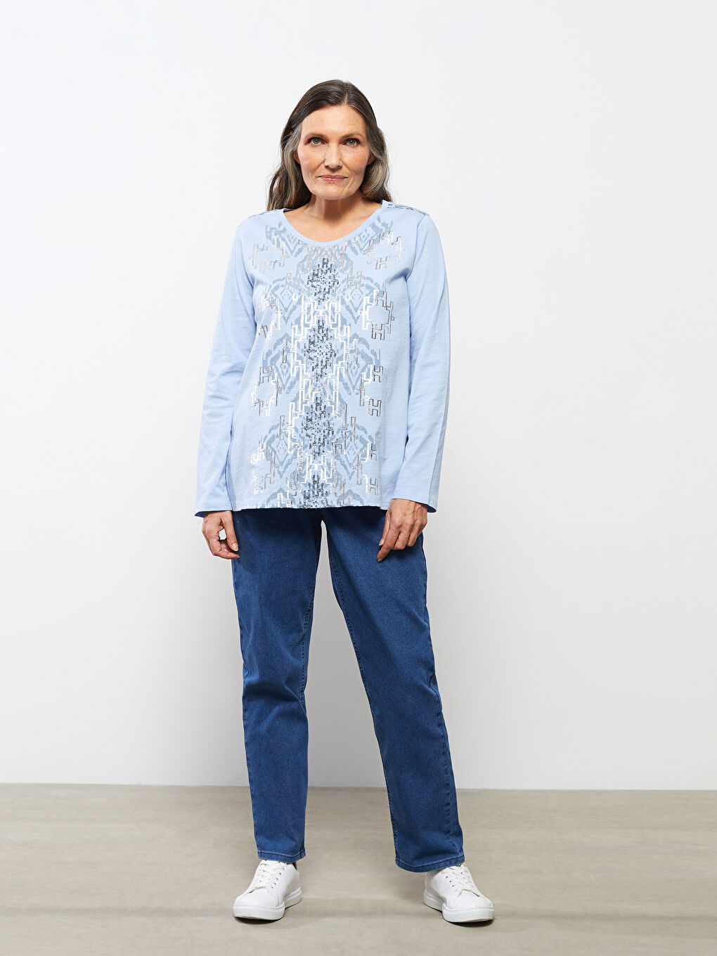 Elastic Waist Mercury Skinny Fit Straight Pocket Detailed Women's Jean Trousers-1