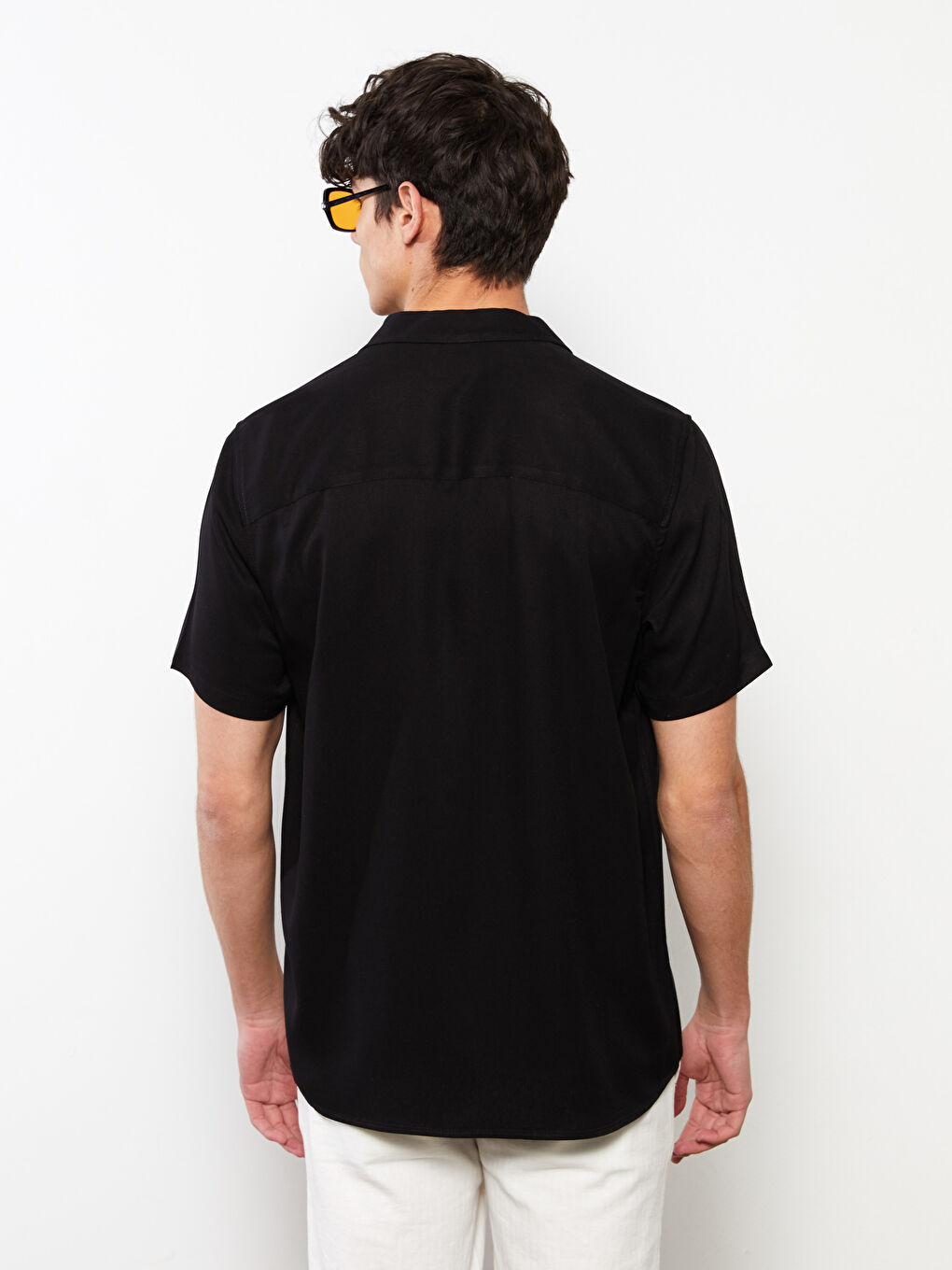 Slim Fit Short Sleeve Twill Men's Shirt -S2EE05Z8-RQL