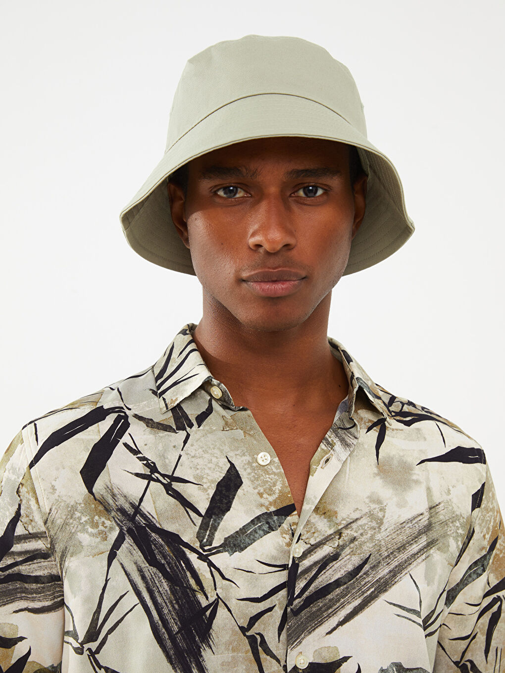 Chemise Slim Fit à Manches Courtes à Motifs en Popeline pour Hommes-3