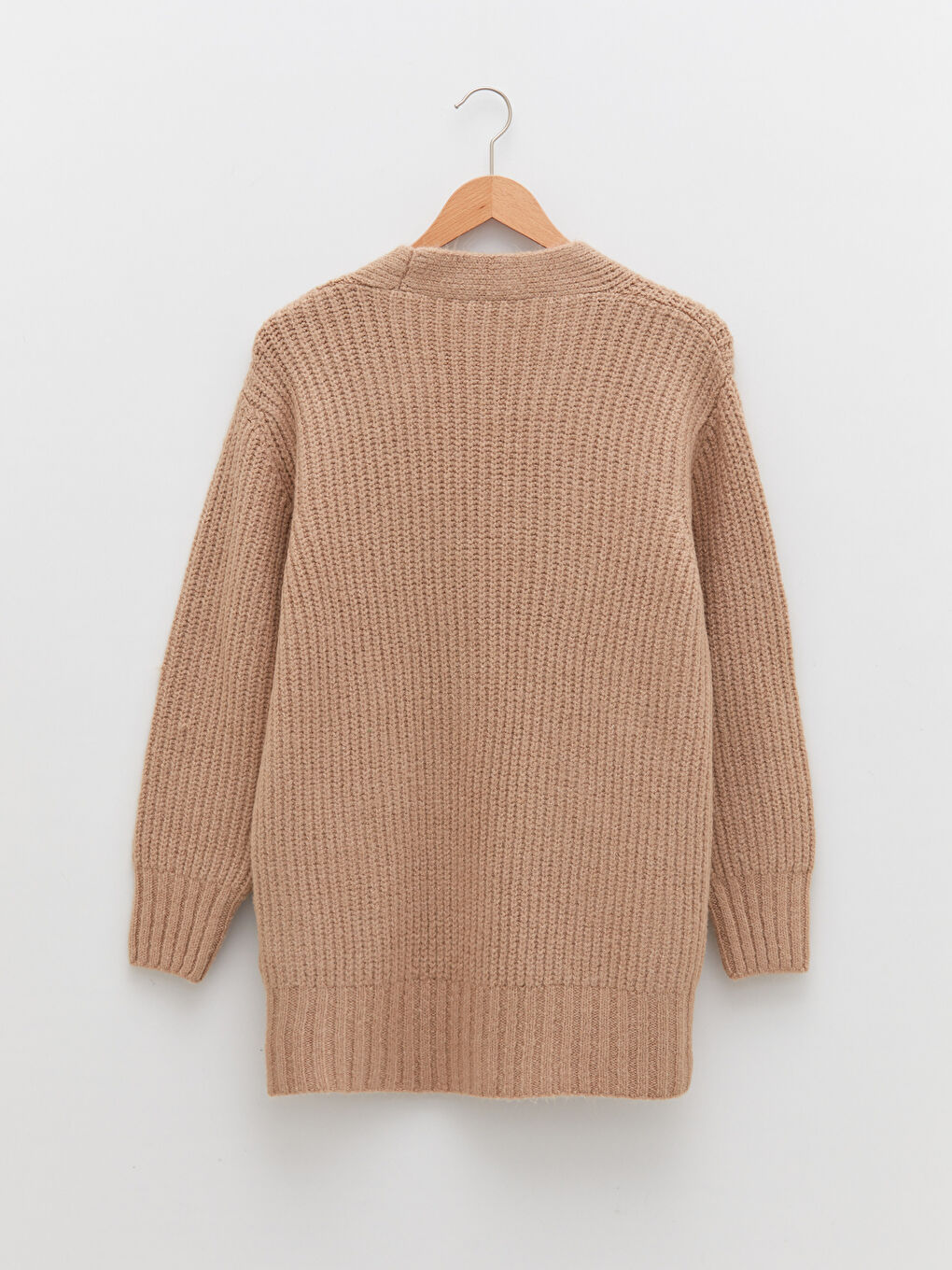 كارديغان تريكو بعنق V للنساء-6