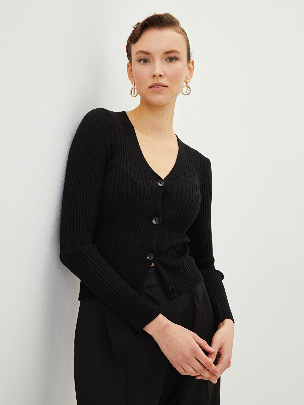 V Neck Women's Knitwear Cardigan