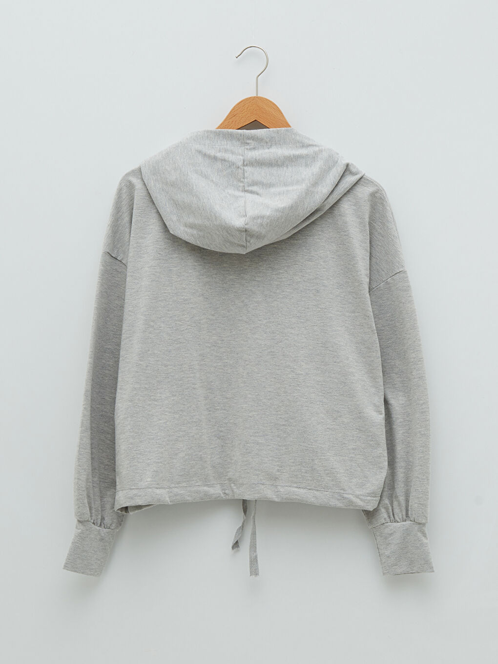 كارديجان رياضي واسع كم طويل بكابوش للسيدات-7