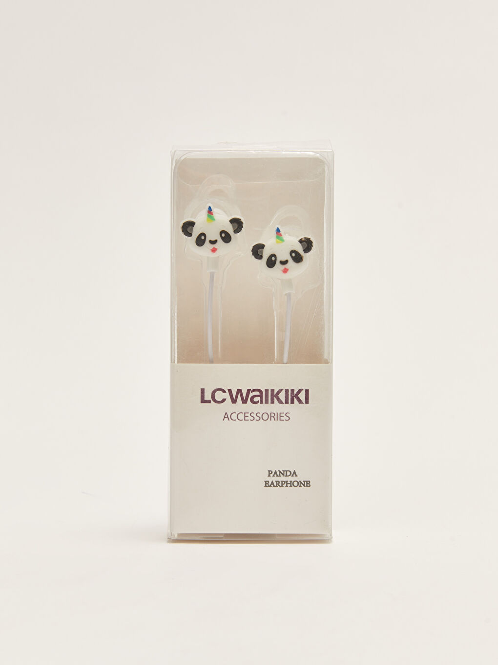 LCW ACCESSORIES Panda Figure Wired In-Ear Headphones -S2EE31Z8-CVL