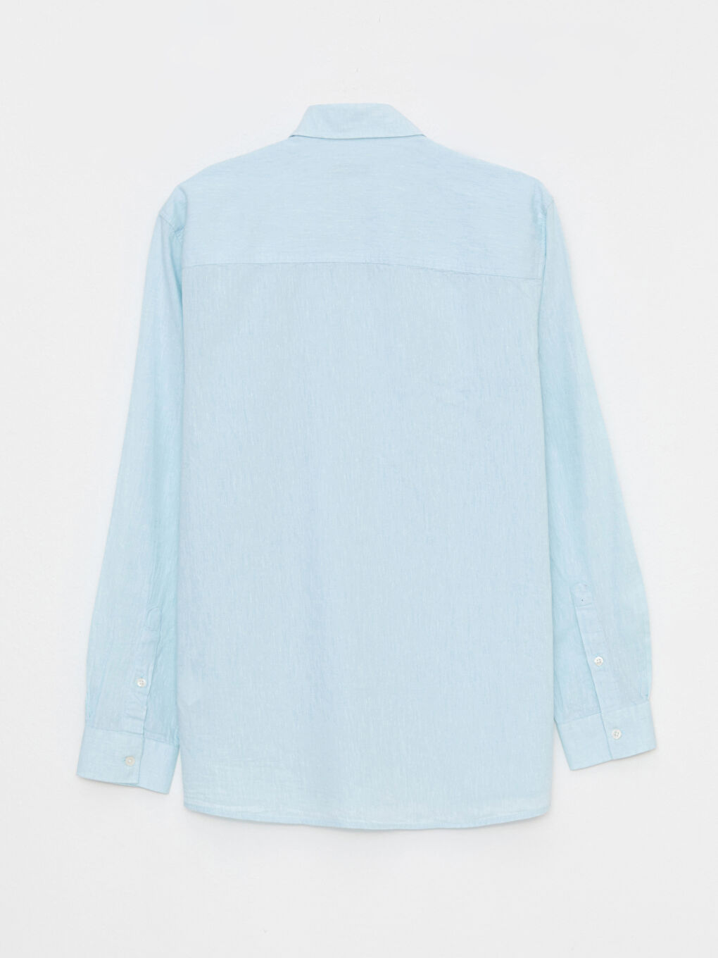 Regular Fit Long Sleeve Poplin Men's Shirt-6