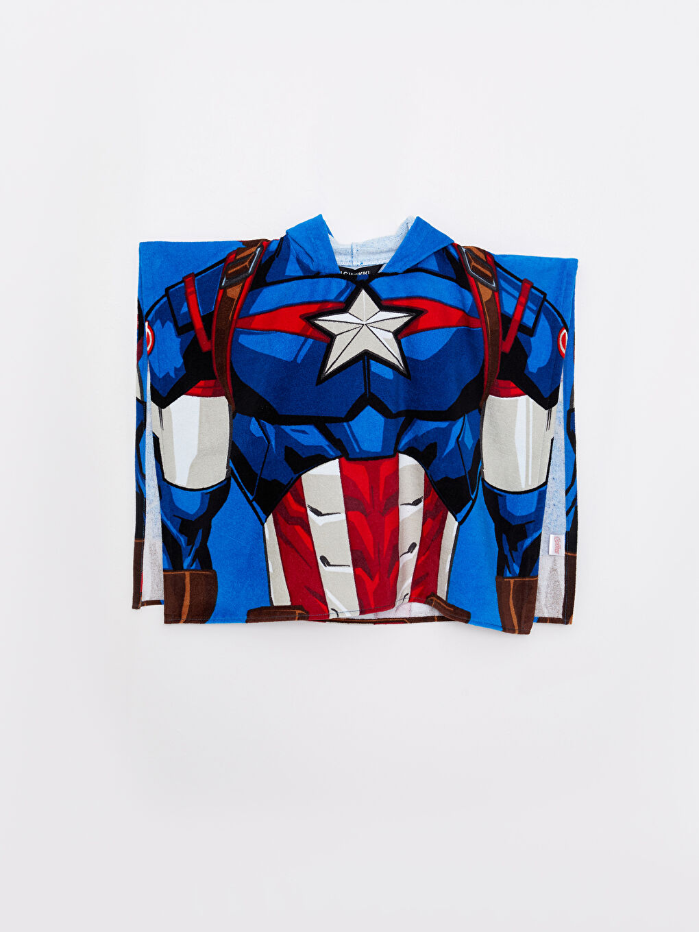 Mavi Captain America Lisanslı Erkek Çocuk Plaj Havlusu