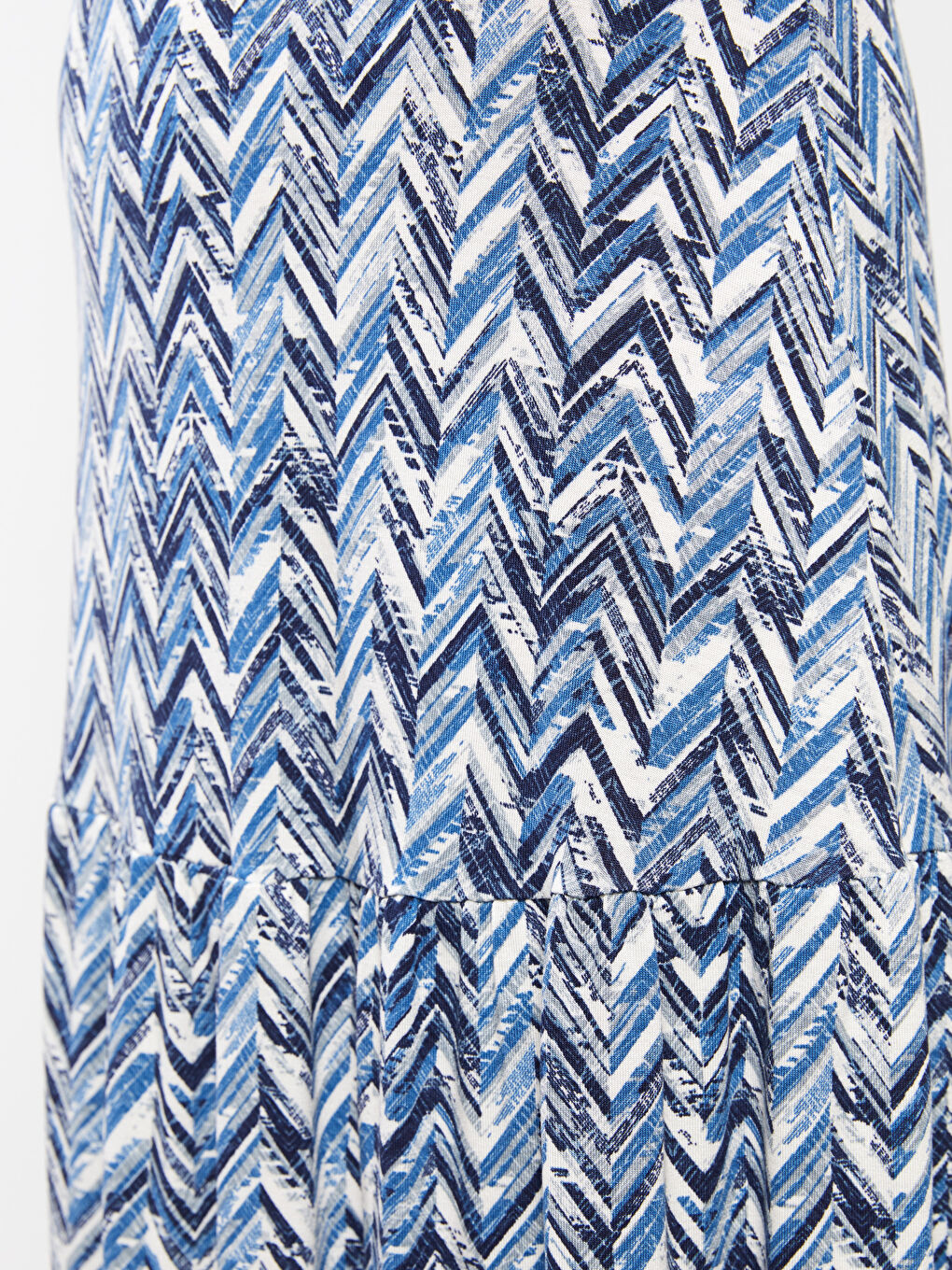 Karışık Beli Lastikli Desenli Kadın Etek-3