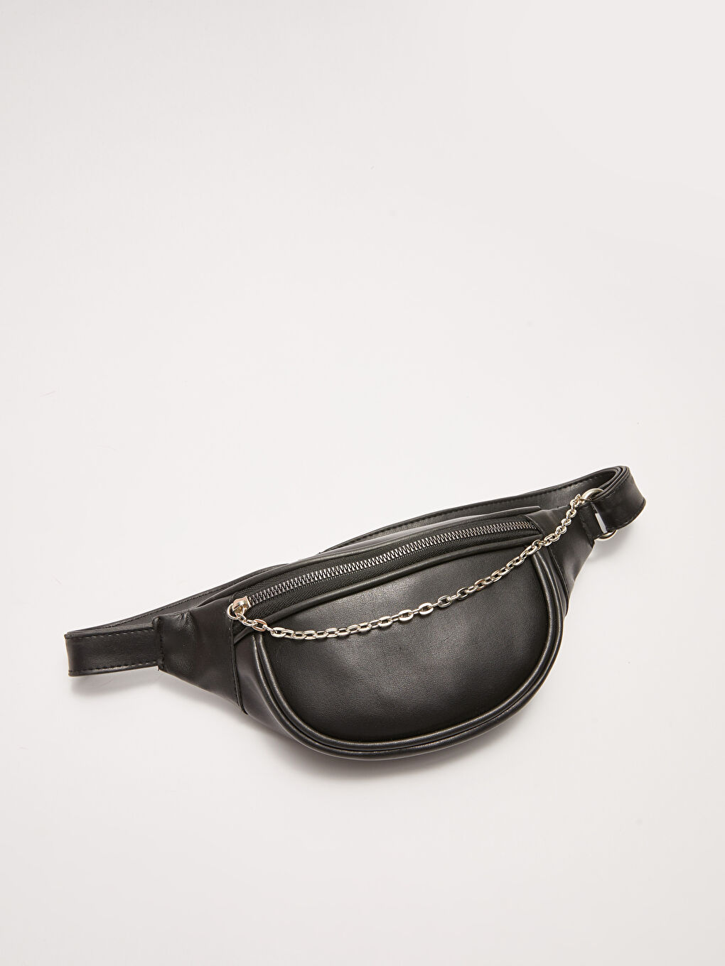 LCW ACCESSORIES Leather Look Chain Detail Women's Waist Bag