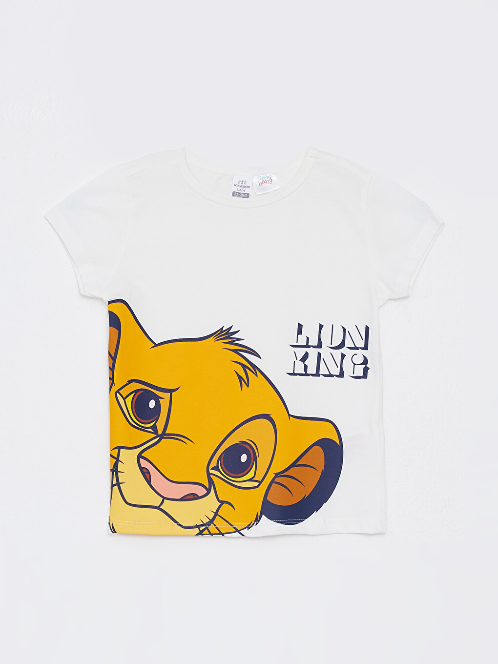 Ensemble de Pyjama Bébé Garçon Col Rond Manches Courtes Roi Lion Imprimé en Coton-1