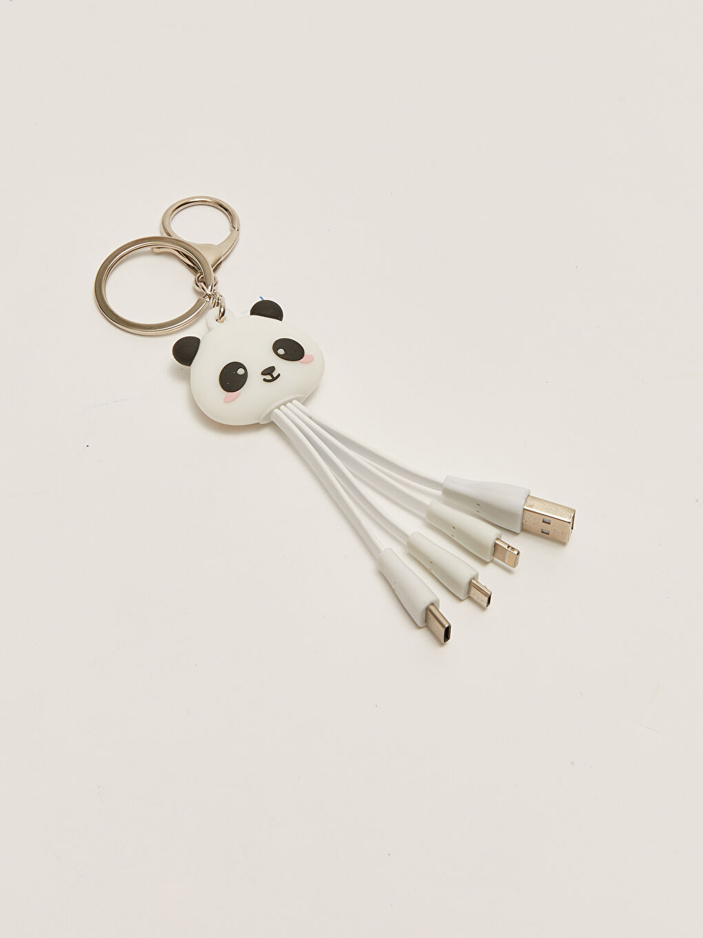 كابل شحن متعدد مع سلسلة مفاتيح باندا-1