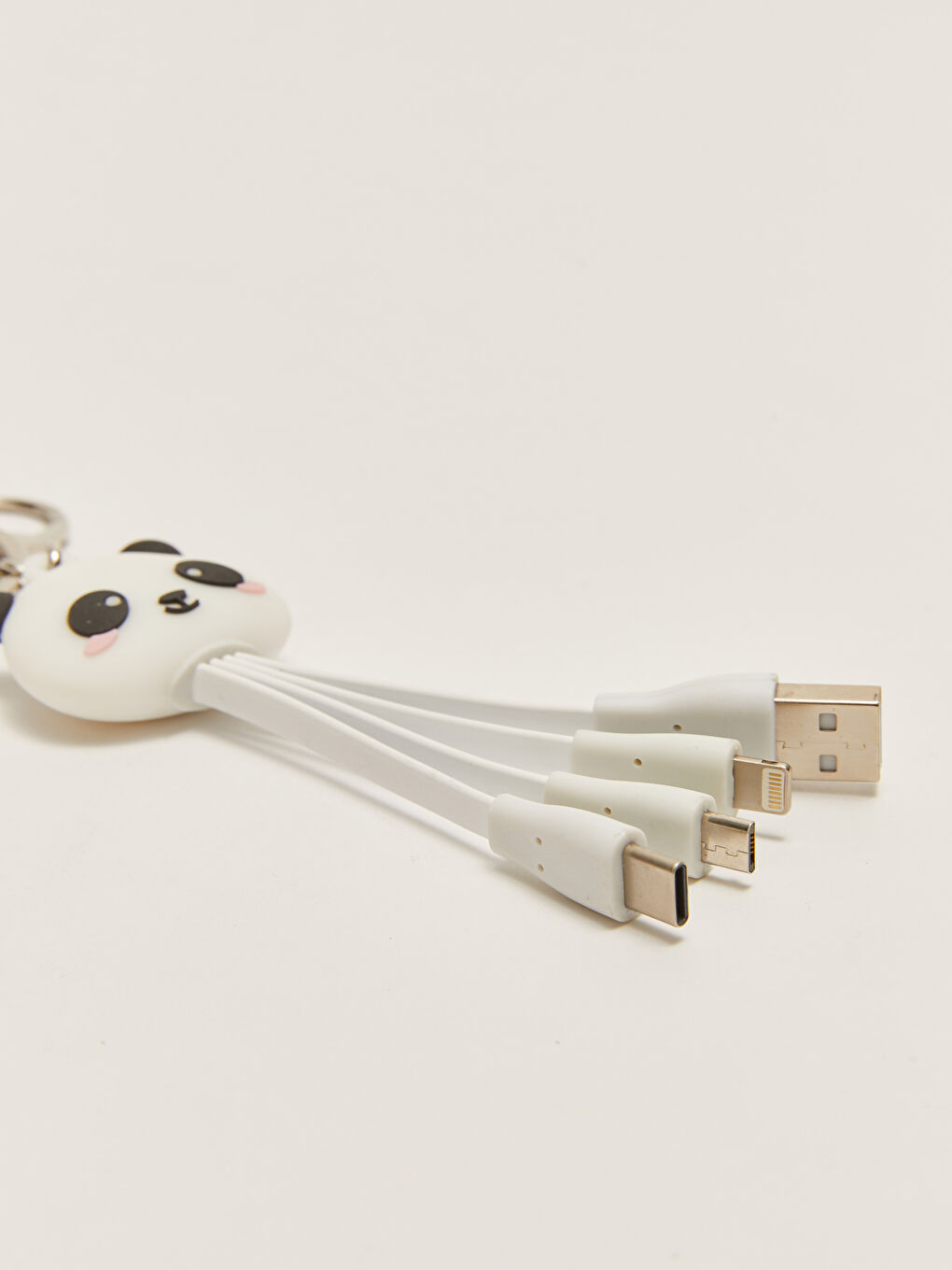 كابل شحن متعدد مع سلسلة مفاتيح باندا-2